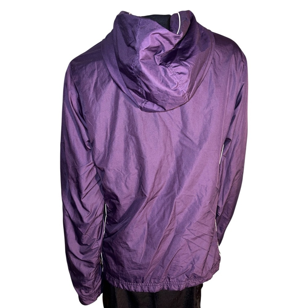 Nike Women's Purple hooded full zipper Windbreaker Jacket size L(12-14) - Picture 6 of 10